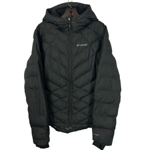 Columbia Heavenly‎ Hooded Jacket Black Omni-Heat Polyester Puffer Quilted XL